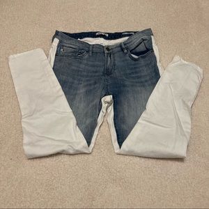 DEAR JOHN Two-tone Gisele high waisted jeans -